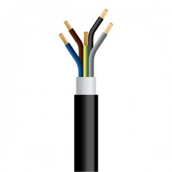 ΚΑΛΩΔΙΟ NYY J1VV-U 5Χ1,5mm² ΜΑΥΡΟ (750m/Drum)