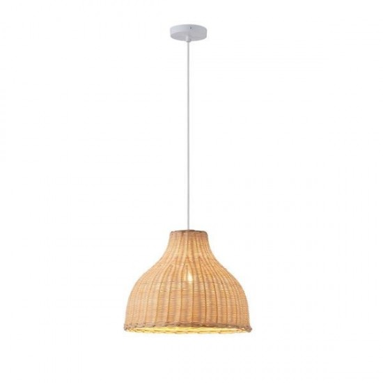 ΦΩΤΙΣΤΙΚΟ ΚΡΕΜΑΣΤΟ BAMBOO ΜΟΝΟΦΩΤΟ 1X1XE27 Max 15W Φ330X1440mm ΜΠΕΖ ARTE ILLUMINA COASTAL