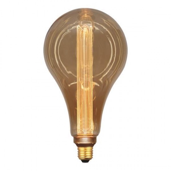 ΛΑΜΠΑ LED ΑΧΛΑΔΙ P165 3,5W 120lm Ε27 2000K 220-240V GOLD GLASS DIMMABLE