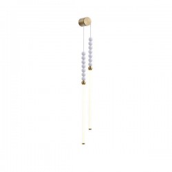 ΦΩΤΙΣΤΙΚΟ ΚΡΕΜΑΣΤΟ LED 15W 900Lm 3000K 950X800mm ΛΕΥΚΟ-ΧΡΥΣΟ ARTE ILLUMINA PEARLETTE