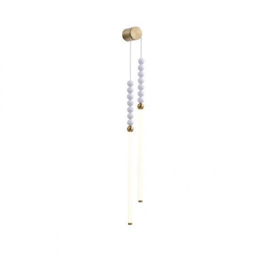 ΦΩΤΙΣΤΙΚΟ ΚΡΕΜΑΣΤΟ LED 15W 900Lm 3000K 950X800mm ΛΕΥΚΟ-ΧΡΥΣΟ ARTE ILLUMINA PEARLETTE