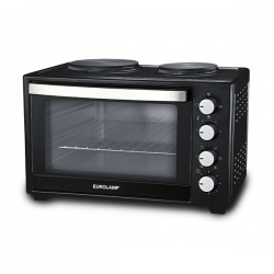 ΗΛΕΚΤΡΙΚΟ ΦΟΥΡΝΑΚΙ ΜΑΥΡΟ 3300W 38LT ΜΕ 2 ΕΣΤΙΕΣ ΚΑΙ ΧΡΟΝΟΔΙΑΚΟΠΤΗ 90Λ