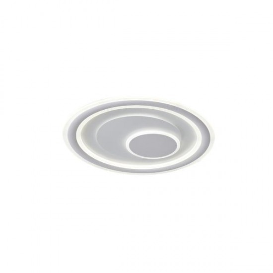 ΠΛΑΦΟΝΙΕΡΑ ΜΕΤΑΛΛΟ-ΠΛΑΣΤΙΚΟ LED 60W 3300Lm 3CCT (3000-4000-6500K) Φ510X60mm ΛΕΥΚΟ ARTE ILLUMINA MOTIVO