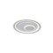 ΠΛΑΦΟΝΙΕΡΑ ΜΕΤΑΛΛΟ-ΠΛΑΣΤΙΚΟ LED 60W 3300Lm 3CCT (3000-4000-6500K) Φ510X60mm ΛΕΥΚΟ ARTE ILLUMINA MOTIVO