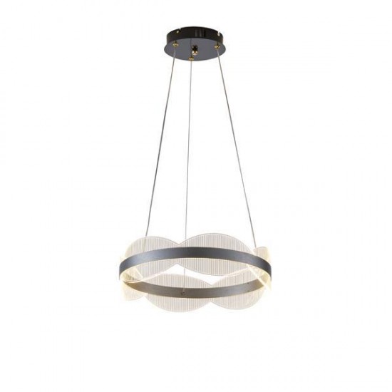 ΦΩΤΙΣΤΙΚΟ ΚΡΕΜΑΣΤΟ ΑΚΡΥΛΙΚΟ ΣΤΡΟΓΓΥΛΟ LED 48W 4320Lm 3000K Φ400X1200mm ΑΣΗΜΙ ARTE ILLUMINA TORINO