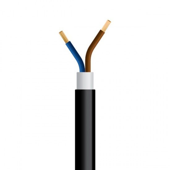 ΚΑΛΩΔΙΟ NYY J1VV-U 2X1,5mm² ΜΑΥΡΟ (100m/Roll)