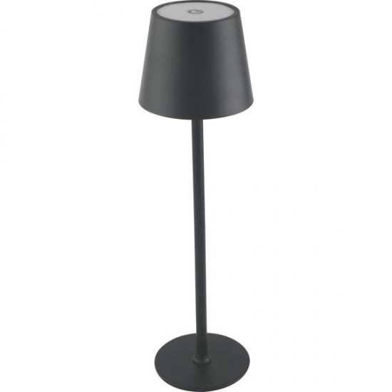ΠΟΡΤΑΤΙΦ ΑΦΗΣ ΕΠΑΝΑΦΟΡΤΙΖΟΜΕΝΟ LED 3W 286Lm  (2700-4000-6500K) Φ110x350mm IP44 ΜΑΥΡΟ ARTE ILLUMINA CHROMA