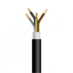 ΚΑΛΩΔΙΟ NYY J1VV-U 4X2,5mm² ΜΑΥΡΟ (100m/Roll)