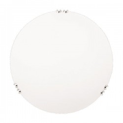 ΠΛΑΦΟΝΙΕΡΑ ΤΟΙΧΟΥ ΓΥΑΛΙ 1XΕ27 Max 15W Φ300x90mm ΛΕΥΚΟ-ΑΣΗΜΙ ARTE ILLUMINA PAROS