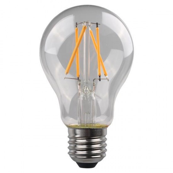 ΛΑΜΠΑ LED ΚΟΙΝΗ CROSSED FILAMENT 4.2W 480lm E27 3000K 220-240V CLEAR