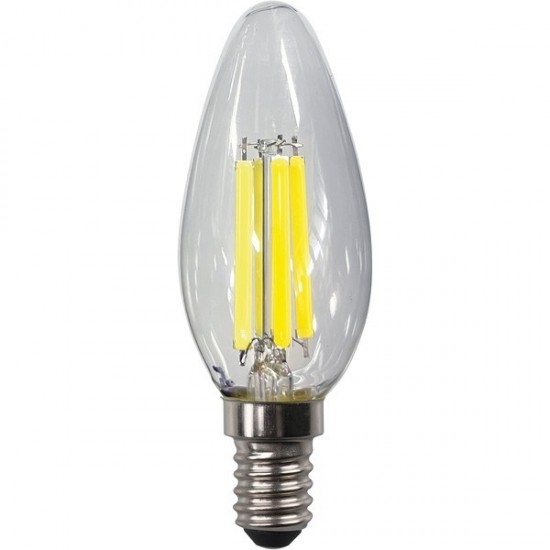 ΛΑΜΠΑ ΚΕΡΙ C35 FILAMENT 2,5W 525lm E14 4000K 220-240V CLEAR
