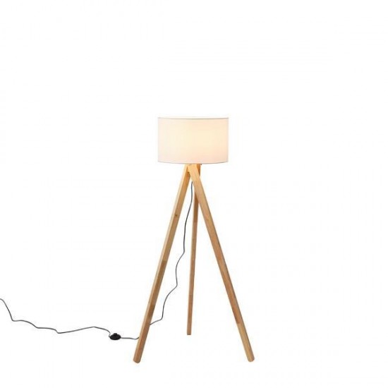 ΦΩΤΙΣΤΙΚΟ ΕΠΙΔΑΠΕΔΙΟ ΞΥΛO 1XE27 Max 15W Φ450X1450mm ΛΕΥΚΟ ARTE ILLUMINA MADERA
