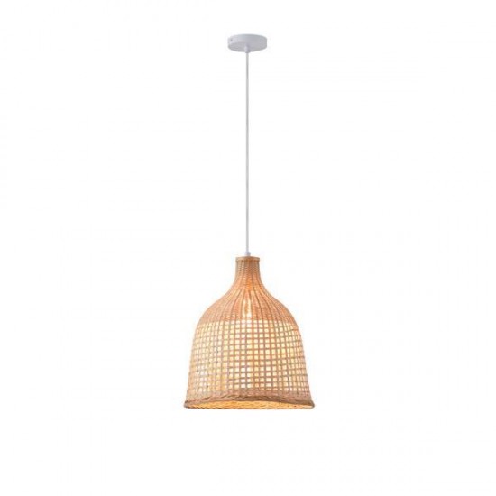ΦΩΤΙΣΤΙΚΟ ΚΡΕΜΑΣΤΟ BAMBOO ΜΟΝΟΦΩΤΟ 1XE27 Max 15W Φ310X1580mm ΜΠΕΖ ARTE ILLUMINA EARTHY