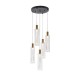 ΦΩΤΙΣΤΙΚΟ ΚΡΕΜΑΣΤΟ ΓΥΑΛΙ 5ΦΩΤΟ LED 38W 4400Lm 3000K Φ350x1930mm ΔΙΑΦΑΝΕΣ ARTE ILLUMINA VIAL