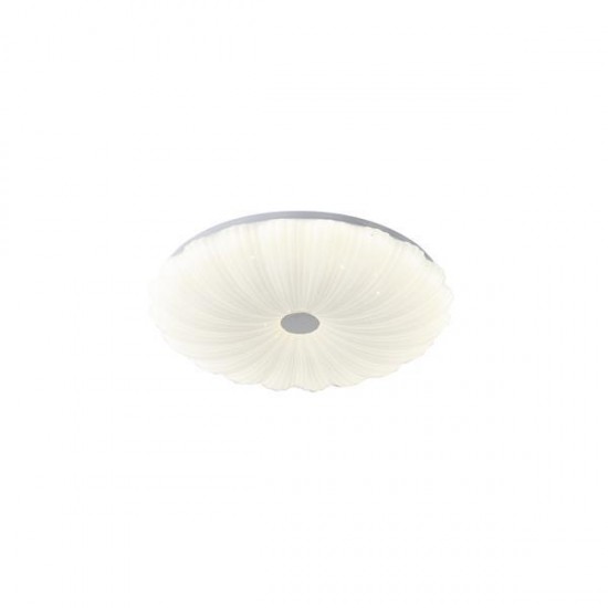 ΠΛΑΦΟΝΙΕΡΑ ΜΕΤΑΛΛΟ-ΠΛΑΣΤΙΚΟ LED 60W 4680Lm 3CCT (3000-4000-6500K) Φ480X75mm ΛΕΥΚΟ ARTE ILLUMINA ANTHOS