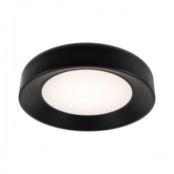 ΠΛΑΦΟΝΙΕΡΑ ΜΕΤΑΛΛΟ-ΑΚΡΥΛΙΚΟ LED 40W 3042Lm 3000K Φ500X100mm ΜΑΥΡΟ ARTE ILLUMINA UPON