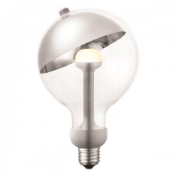 ΛΑΜΠΑ LED "MOVE ME" ΓΛΟΜΠΟΣ G120 E27 5,5W 450lm 2700K 220-240V ΑΣΗΜΙ/ΑΣΗΜΙ