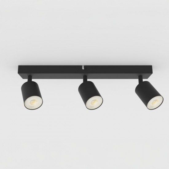 ΣΠΟΤ ΟΡΟΦΗΣ ΤΡΙΠΛΟ GU10 Max5w Φ320x105mm S1962 ΜΑΥΡΟ ARTE ILLUMINA BRAVA