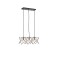 ΦΩΤΙΣΤΙΚΟ ΚΡΕΜΑΣΤΟ ΜΕΤΑΛΛΟ 3ΦΩΤΟ 3XE27 Max 15W 517X175X1240mm ΜΑΥΡΟ ARTE ILLUMINA BRAWCK