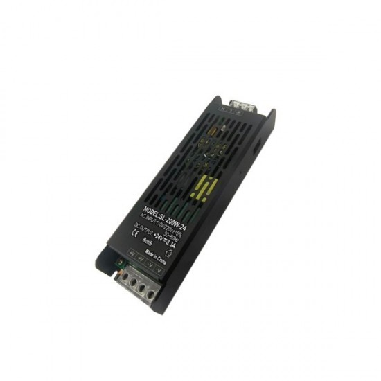ΤΡΟΦΟΔΟΤΙΚΟ ΜΕΤΑΛΛΙΚΟ 24V DC 200W IP20 PRO