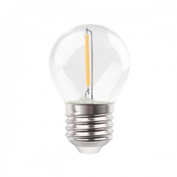 ΛΑΜΠΑ LED ΣΦΑΙΡΙΚΗ FILAMENT 1W 90lm E27 3000K 220-240V