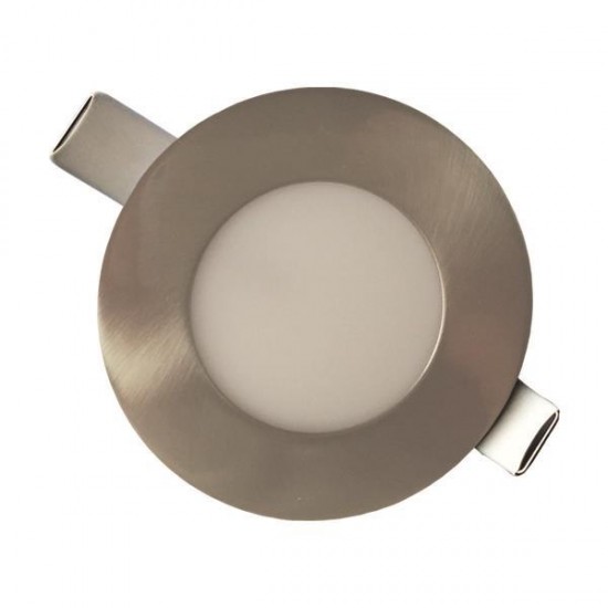ΦΩΤΙΣΤΙΚΟ ΧΩΝΕΥΤΟ LED SLIM 3W 4000K Φ85 ΣΑΤΙΝΕ PLUS