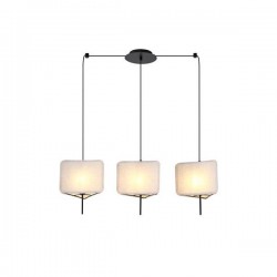 ΦΩΤΙΣΤΙΚΟ ΚΡΕΜΑΣΤΟ ΥΦΑΣΜΑ 3ΦΩΤΟ 3ΧΕ14 Max 8W 800X250X900mm ΜΠΕΖ ARTE ILLUMINA TOSCANY
