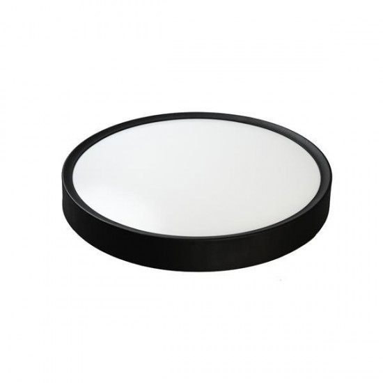 ΠΛΑΦΟΝΙΕΡΑ ΜΕΤΑΛΛΟ-MS-ABS LED 18W 1260Lm 3CCT(3000-4000-6000K) Φ335X65mm ΜΑΥΡΟ ARTE ILLUMINA MOONLIGHT