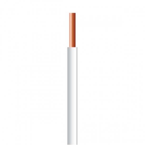 ΚΑΛΩΔΙΟ NYA ΗΟ5V-U 1Χ1mm² ΛΕΥΚΟ (100m/Roll)