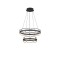 ΦΩΤΙΣΤΙΚΟ ΚΡΕΜΑΣΤΟ ΟΒΑΛ LED 85W 5100Lm 3000K Φ600X1500mm ΜΑΥΡΟ ARTE ILLUMINA LUCEO
