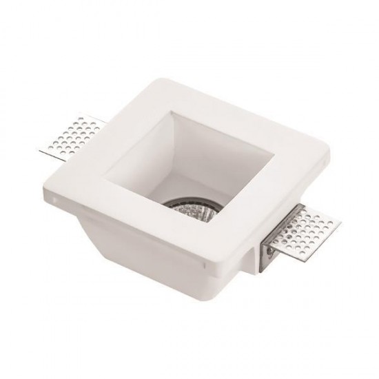 ΣΠΟΤ ΓΥΨΙΝΟ ΤΕΤΡΑΓΩΝΟ 1XGU10 120x120x62mm