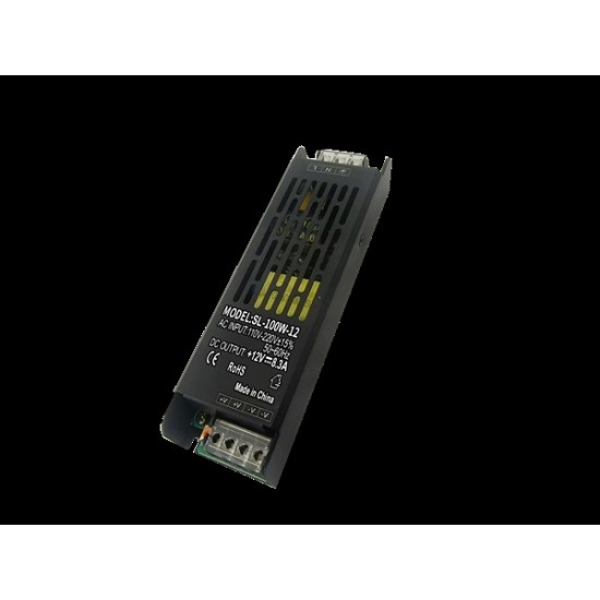 ΤΡΟΦΟΔΟΤΙΚΟ ΜΕΤΑΛΛΙΚΟ 12V DC 100W IP20 PRO