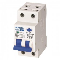 ΡΕΛΕ RCBO ΔΙΠΟΛΙΚΟ 25A 6KA 30mA 1+N C GACIA TYPE AC