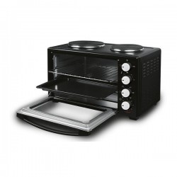 ΗΛΕΚΤΡΙΚΟ ΦΟΥΡΝΑΚΙ ΜΑΥΡΟ 3300W 38LT ΜΕ 2 ΕΣΤΙΕΣ ΚΑΙ ΧΡΟΝΟΔΙΑΚΟΠΤΗ 90Λ