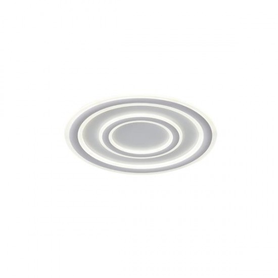 ΠΛΑΦΟΝΙΕΡΑ ΜΕΤΑΛΛΟ-ΠΛΑΣΤΙΚΟ LED 60W 3840Lm 3CCT(3000-4000-6500K) Φ510X60mm ΛΕΥΚΟ ARTE ILLUMINA MOTIVO