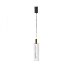 ΦΩΤΙΣΤΙΚΟ ΚΡΕΜΑΣΤΟ ΓΥΑΛΙ ΜΟΝΟΦΩΤΟ LED 8W 780Lm 3000K Φ90X1700mm ΔΙΑΦΑΝΕΣ ARTE ILLUMINA VIAL