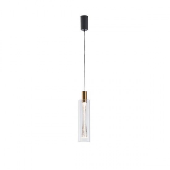 ΦΩΤΙΣΤΙΚΟ ΚΡΕΜΑΣΤΟ ΓΥΑΛΙ ΜΟΝΟΦΩΤΟ LED 8W 780Lm 3000K Φ90X1700mm ΔΙΑΦΑΝΕΣ ARTE ILLUMINA VIAL