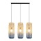ΦΩΤΙΣΤΙΚΟ ΚΡΕΜΑΣΤΟ 3ΦΩΤΟ Ε27 L1000XH1200 RATTAN ΛΕΥΚΟ ΓΑΛΑΖΙΟ ARTE ILLUMINA KAI
