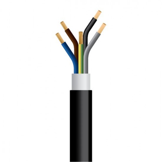 ΚΑΛΩΔΙΟ NYY J1VV-R 5Χ10mm² ΜΑΥΡΟ (1000m/Drum)