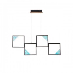 ΦΩΤΙΣΤΙΚΟ ΚΡΕΜΑΣΤΟ ΑΛΟΥΜΙΝΙΟ LED 36W 1400Lm 3000K 820X340mm ΜΑΥΡΟ ARTE ILLUMINA SQUARE
