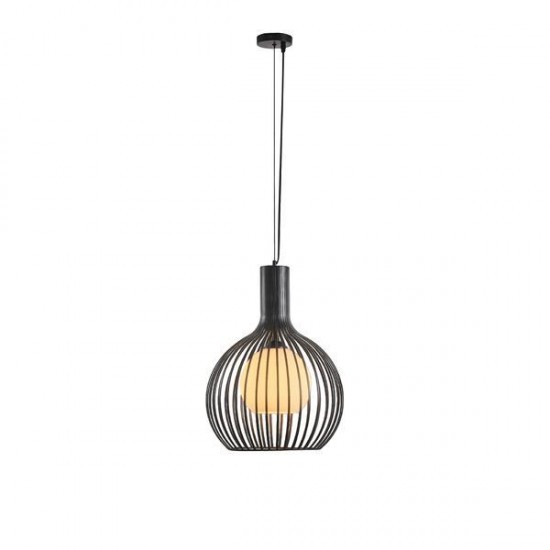 ΦΩΤΙΣΤΙΚΟ ΚΡΕΜΑΣΤΟ ΜΕΤΑΛΛΟ ΜΟΝΟΦΩΤΟ 1XE27 Max 15W Φ340X1520mm MAΥΡΟ-ΛΕΥΚΟ ARTE ILLUMINA AIRY