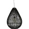 ΦΩΤΙΣΤΙΚΟ ΚΡΕΜΑΣΤΟ ΜΟΝΟΦΩΤΟ Ε27 MAX 60W 370X500mm RATTAN  ΜΑΥΡΟ ARTE ILLUMINA KAI