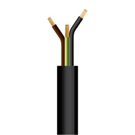 ΚΑΛΩΔΙΟ ΚΑΟΥΤΣΟΥΚ H07RN-F 3Χ1,5mm² NBR ΜΑΥΡΟ (100m/Roll)