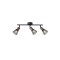 ΣΠΟΤ ΜΕ ΔΙΧΤΥ ΜΕΤΑΛΛΟ-ΞΥΛΟ 3ΦΩΤΟ 3XE14 Max 8W 390X80X145mm ΜΑΥΡΟ ARTE ILLUMINA MESHY