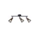 ΣΠΟΤ ΜΕ ΔΙΧΤΥ ΜΕΤΑΛΛΟ-ΞΥΛΟ 3ΦΩΤΟ 3XE14 Max 8W 390X80X145mm ΜΑΥΡΟ ARTE ILLUMINA MESHY