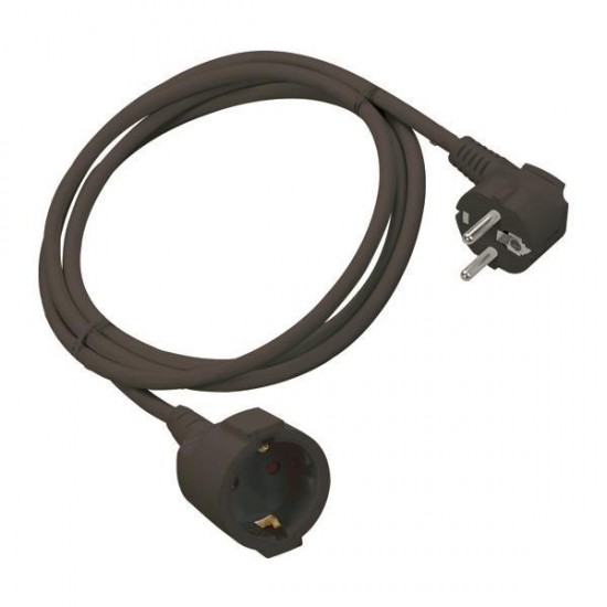 ΠΡΟΕΚΤΑΣΗ ΚΑΛΩΔΙΟΥ ΣΟΥΚΟ 3m 3X1.5mm IP20 ΜΑΥΡΗ