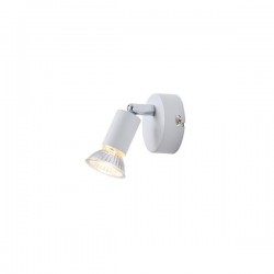 ΣΠΟΤ ΚΙΝΗΤΟ ΜΕΤΑΛΛΟ 1XGU10 Max 7W 70X70X105mm ΛΕΥΚΟ ARTE ILLUMINA VORRAS