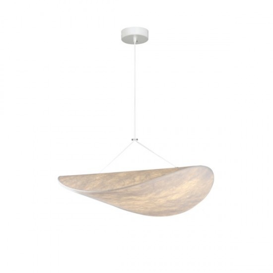 ΦΩΤΙΣΤΙΚΟ ΚΡΕΜΑΣΤΟ TYVEK ΜΟΝΟΦΩΤΟ LED 15W 675Lm 3000K Φ600mm ΛΕΥΚΟ ARTE ILLUMINA NEFI