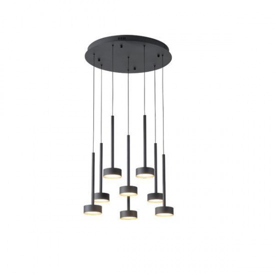 ΦΩΤΙΣΤΙΚΟ ΚΡΕΜΑΣΤΟ 55W 3300Lm 3000K Φ50XH180 ΜΑΥΡΟ ARTE ILLUMINA ISOLA