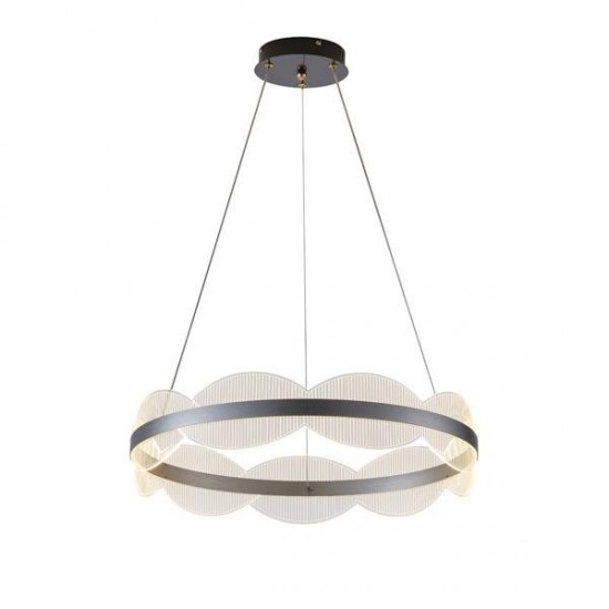ΦΩΤΙΣΤΙΚΟ ΚΡΕΜΑΣΤΟ ΑΚΡΥΛΙΚΟ ΣΤΡΟΓΓΥΛΟ LED 60W 5400Lm 3000K Φ600X1200mm ΑΣΗΜΙ ARTE ILLUMINA TORINO